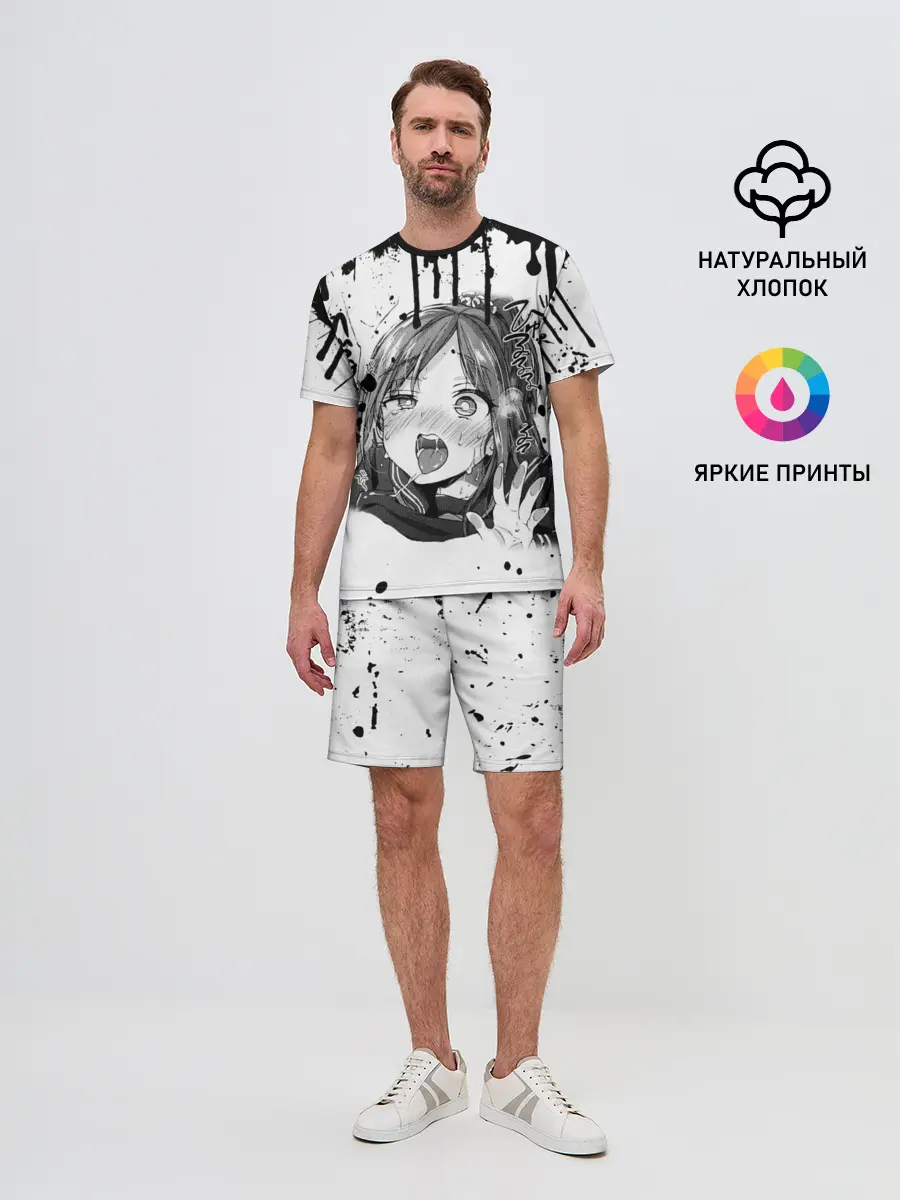 Мужской костюм с шортами / АХЕГАО с подтёками