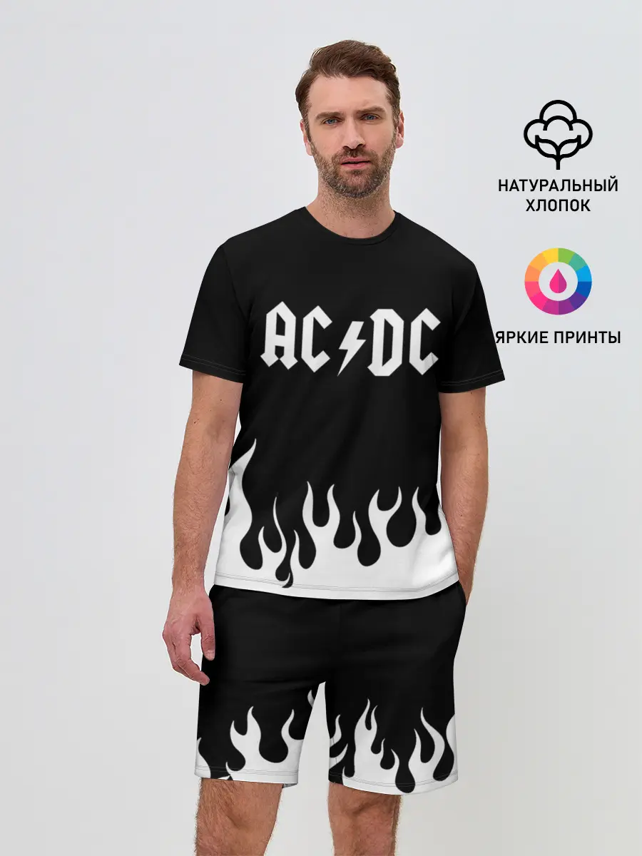 Мужской костюм с шортами / AC DC