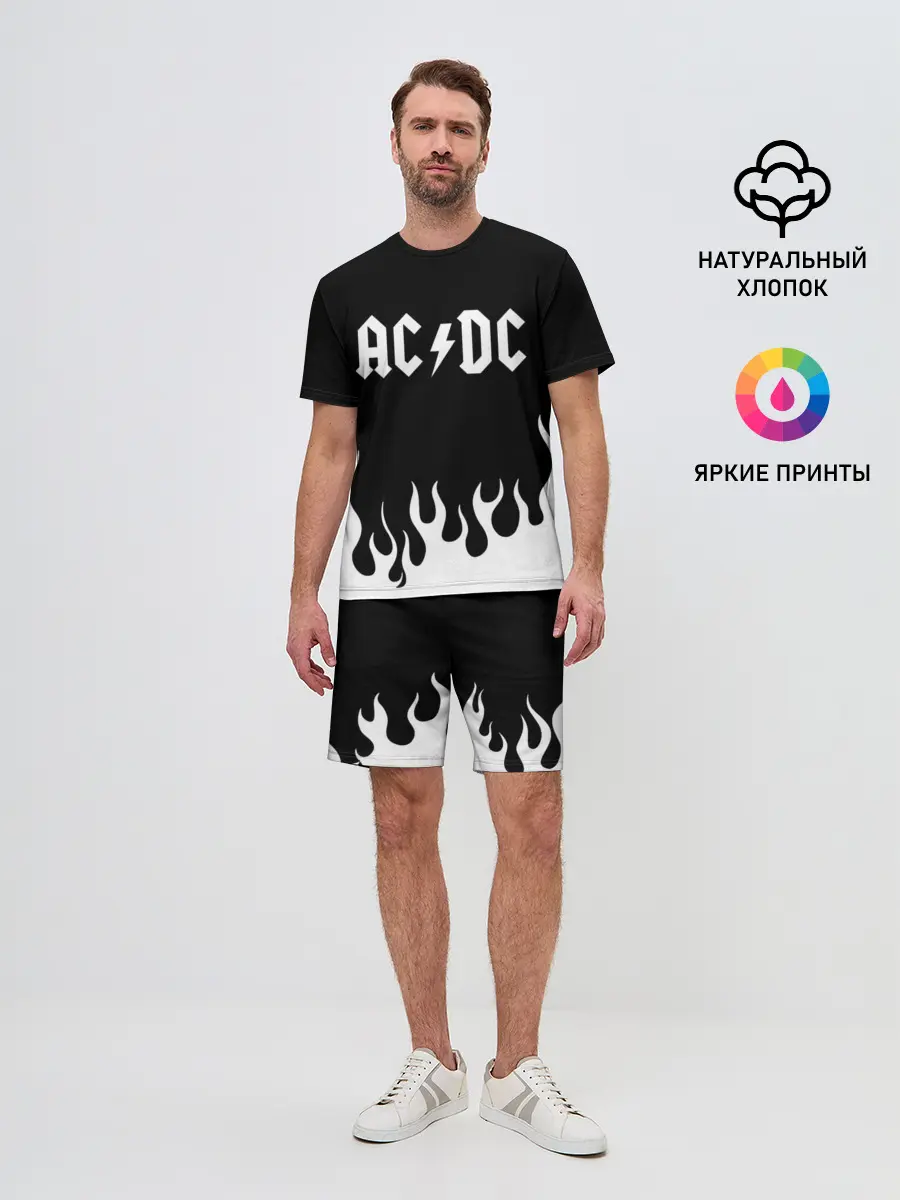 Мужской костюм с шортами / AC DC