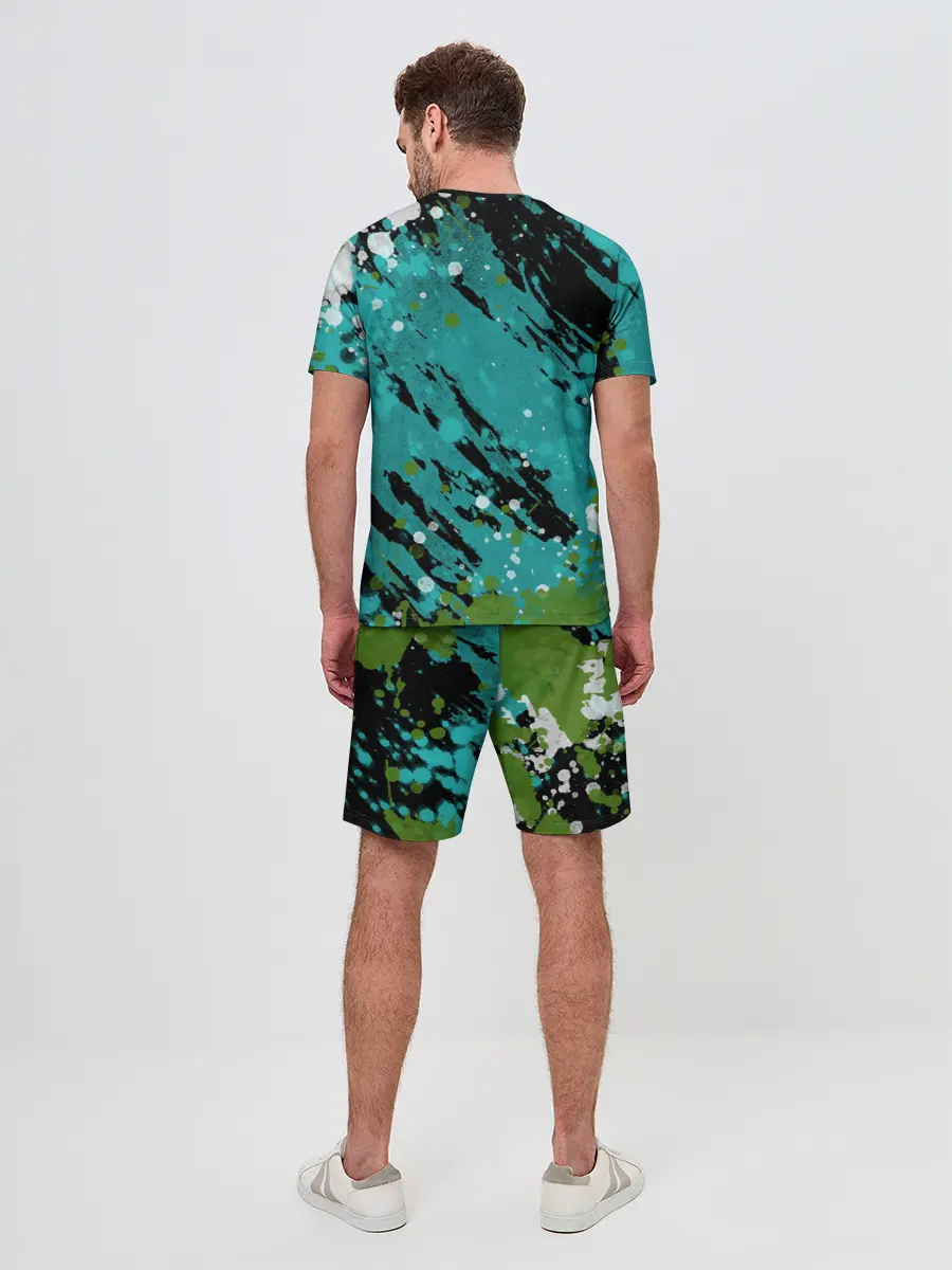 Мужской костюм с шортами / Minecraft / Майнкрафт