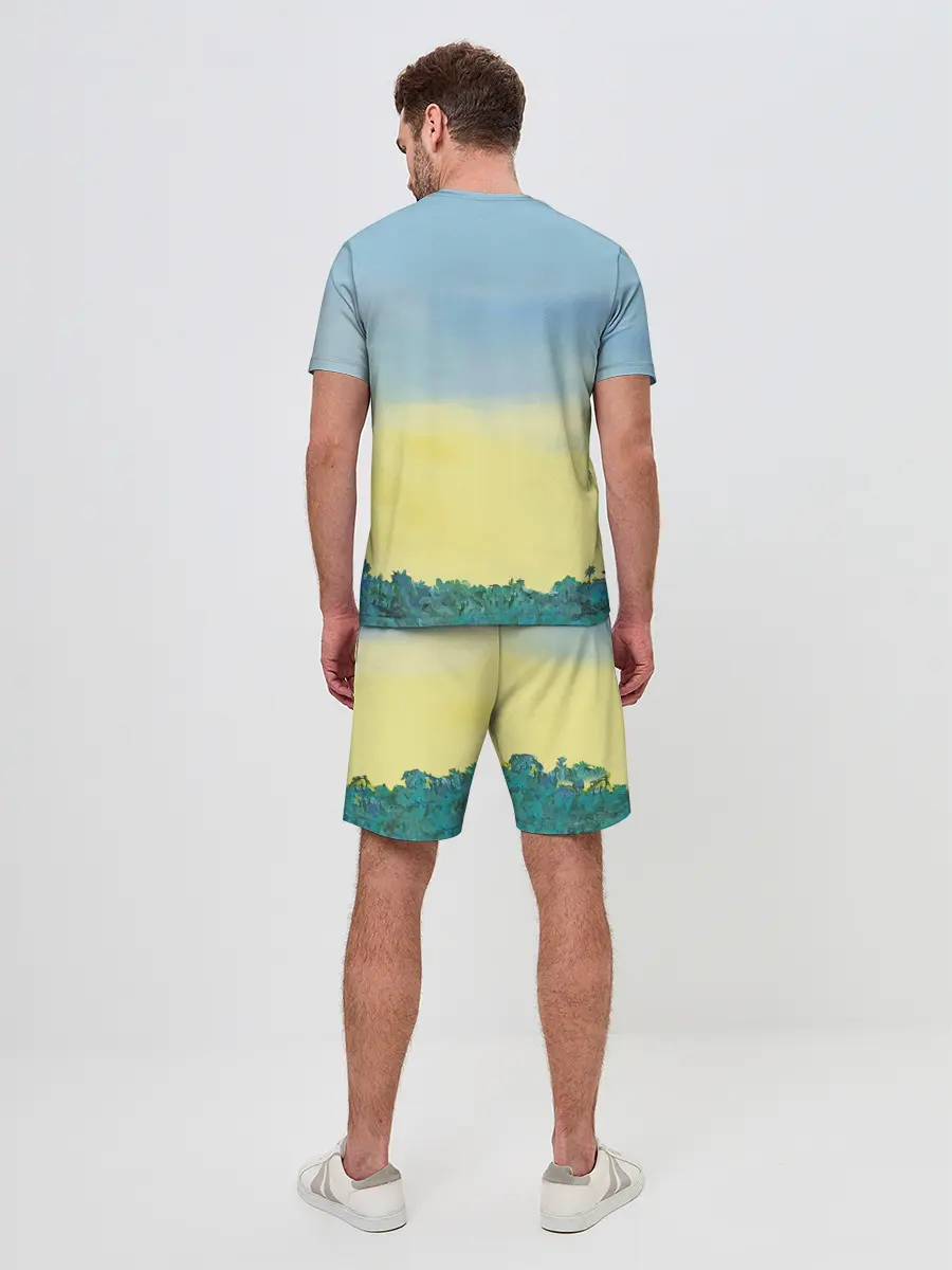 Мужской костюм с шортами / Вертолеты