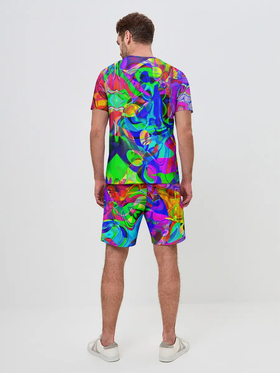 Мужской костюм с шортами / НЕОНОВЫЕ КРАСКИ