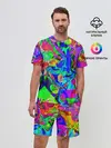 Мужской костюм с шортами / НЕОНОВЫЕ КРАСКИ