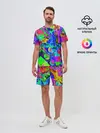 Мужской костюм с шортами / НЕОНОВЫЕ КРАСКИ