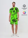 Мужской костюм с шортами / Черепа