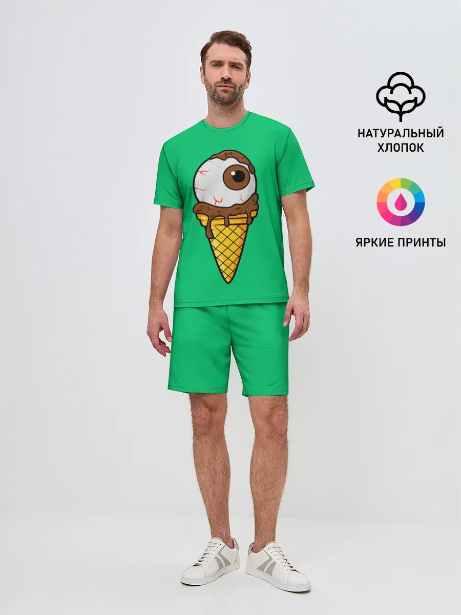 Мужской костюм с шортами / Мороженое с глазом