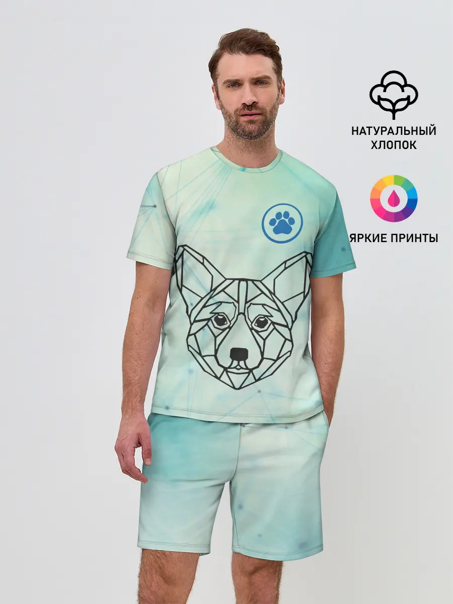 Мужской костюм с шортами / Корги