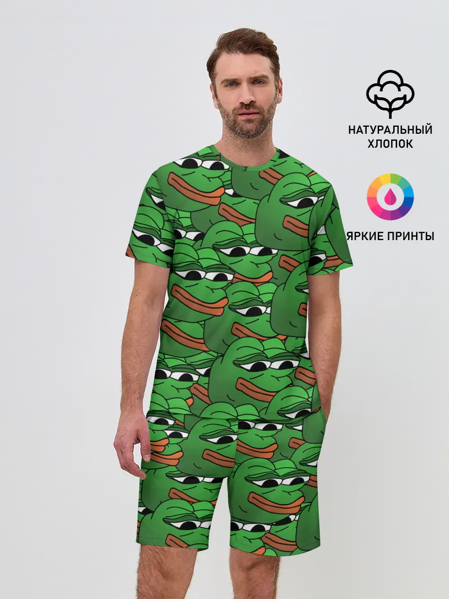Мужской костюм с шортами / Pepe The Frog