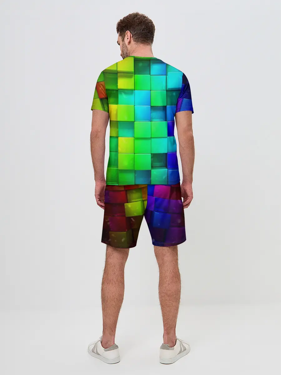 Мужской костюм с шортами / Minecraft / Майнкрафт