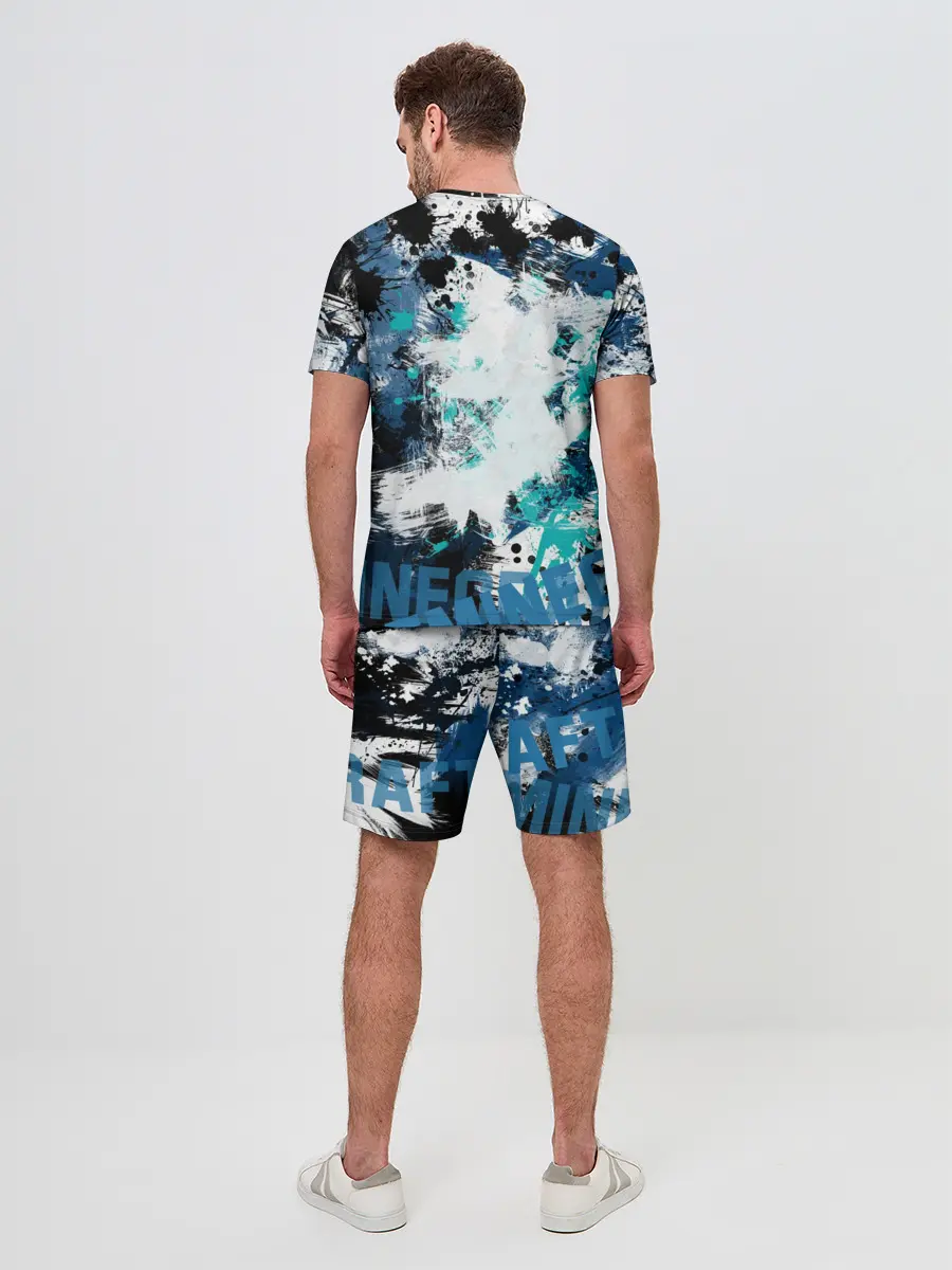 Мужской костюм с шортами / Minecraft / Майнкрафт