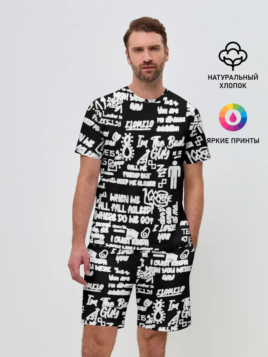 Мужской костюм с шортами / BILLIE EILISH BLACK