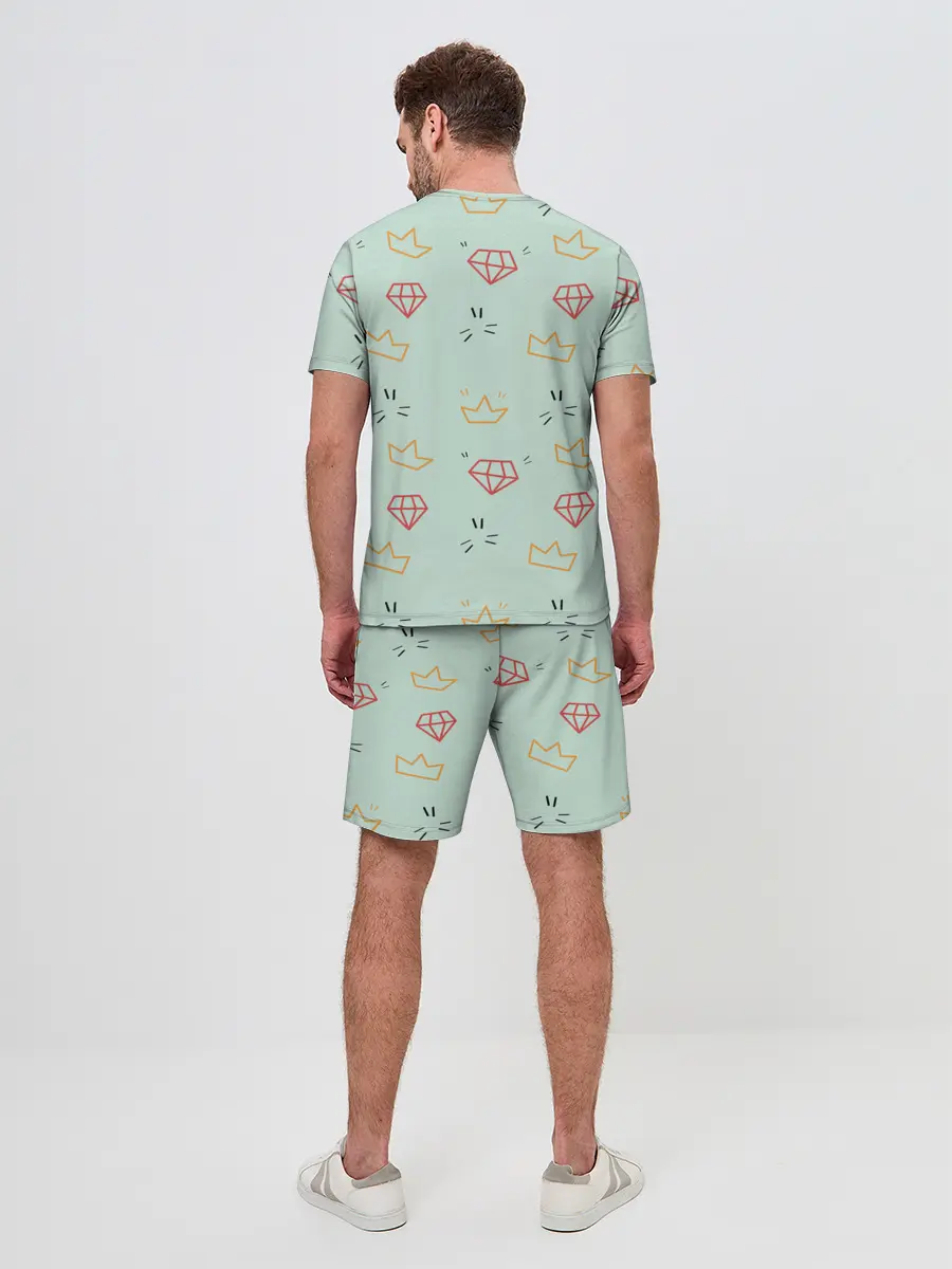 Мужской костюм с шортами / Алмазный арт