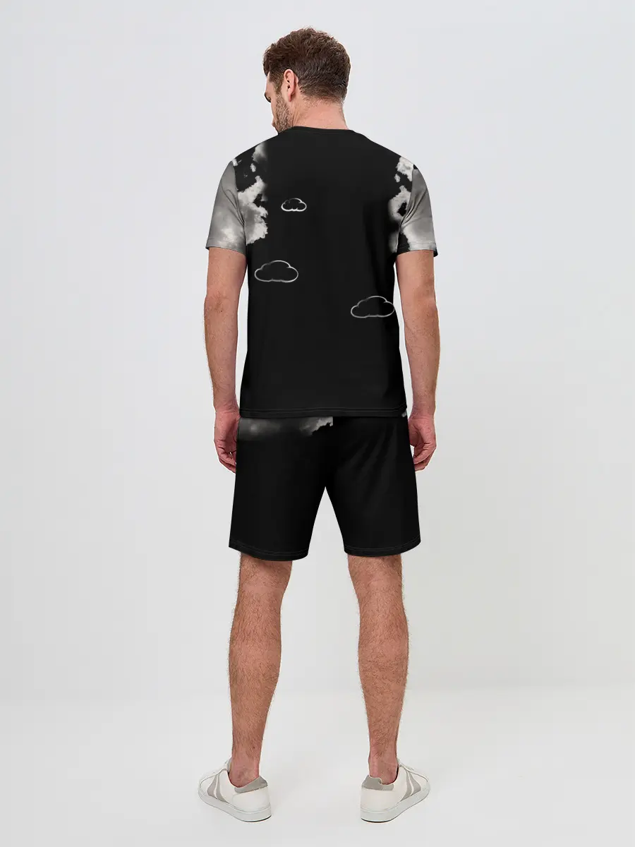 Мужской костюм с шортами / Грозовой, кошак