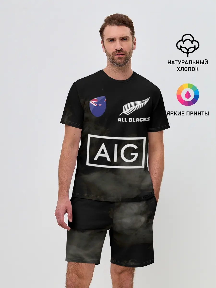 Мужской костюм с шортами / ALL BLACKS