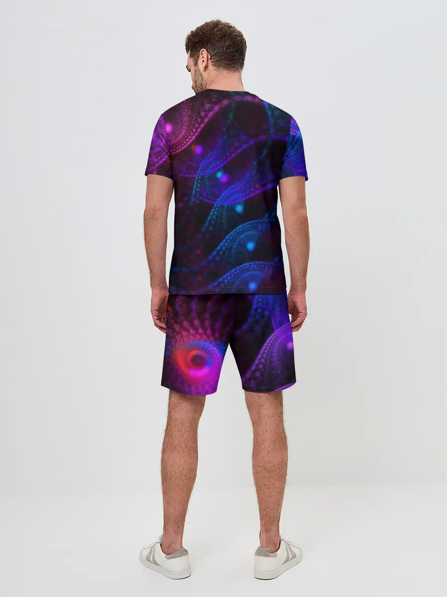Мужской костюм с шортами / NEON FRACTAL