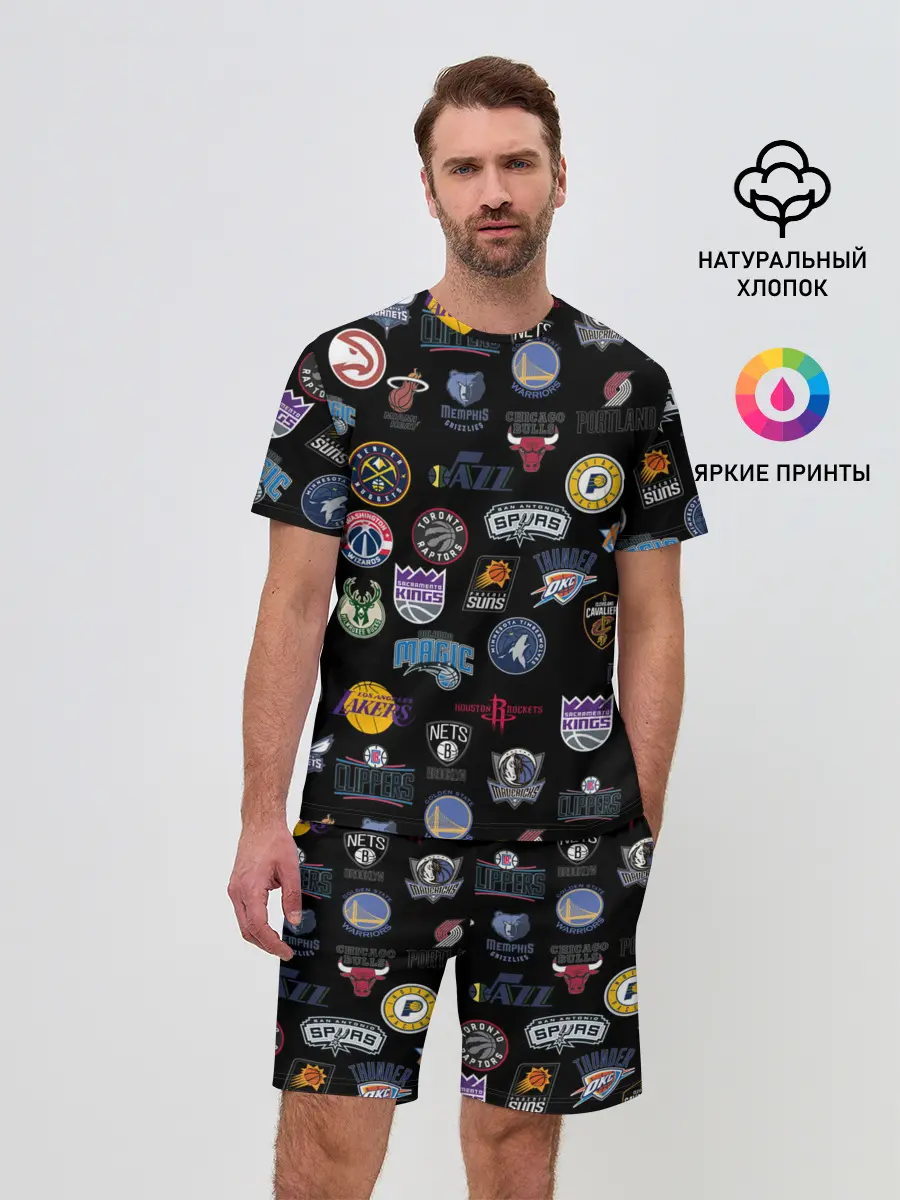 Мужской костюм с шортами / NBA Pattern | НБА Паттерн