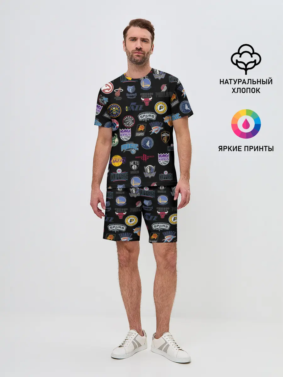 Мужской костюм с шортами / NBA Pattern | НБА Паттерн