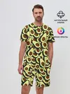Мужской костюм с шортами / Авокадо