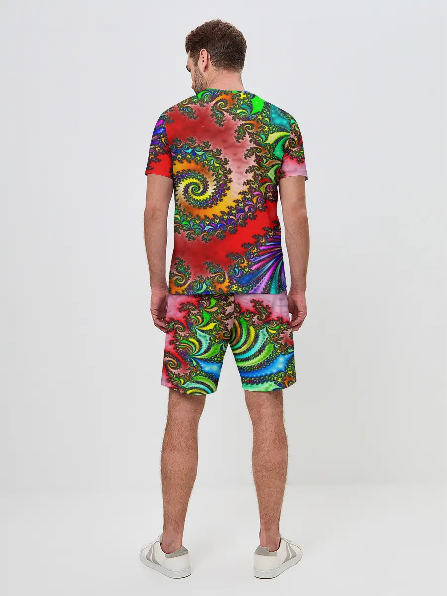 Мужской костюм с шортами / ФРАКТАЛЬНЫЙ УЗОР