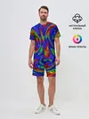 Мужской костюм с шортами / НЕОНОВЫЕ КРАСКИ