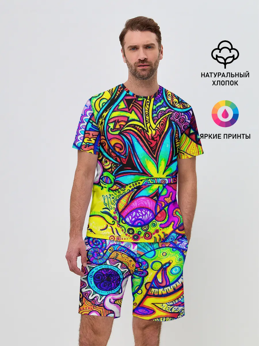 Мужской костюм с шортами / PSY ABSTRACTION