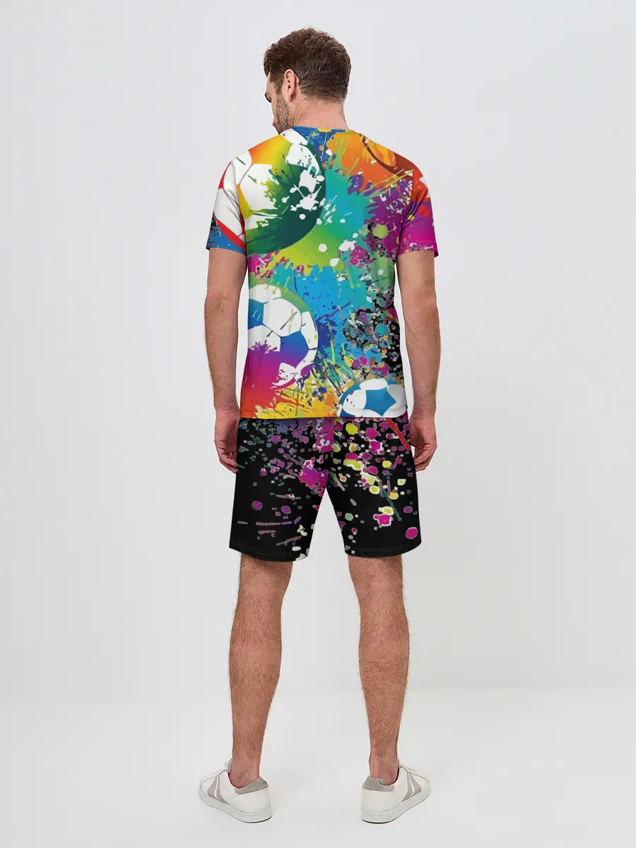 Мужской костюм с шортами / Football Paints