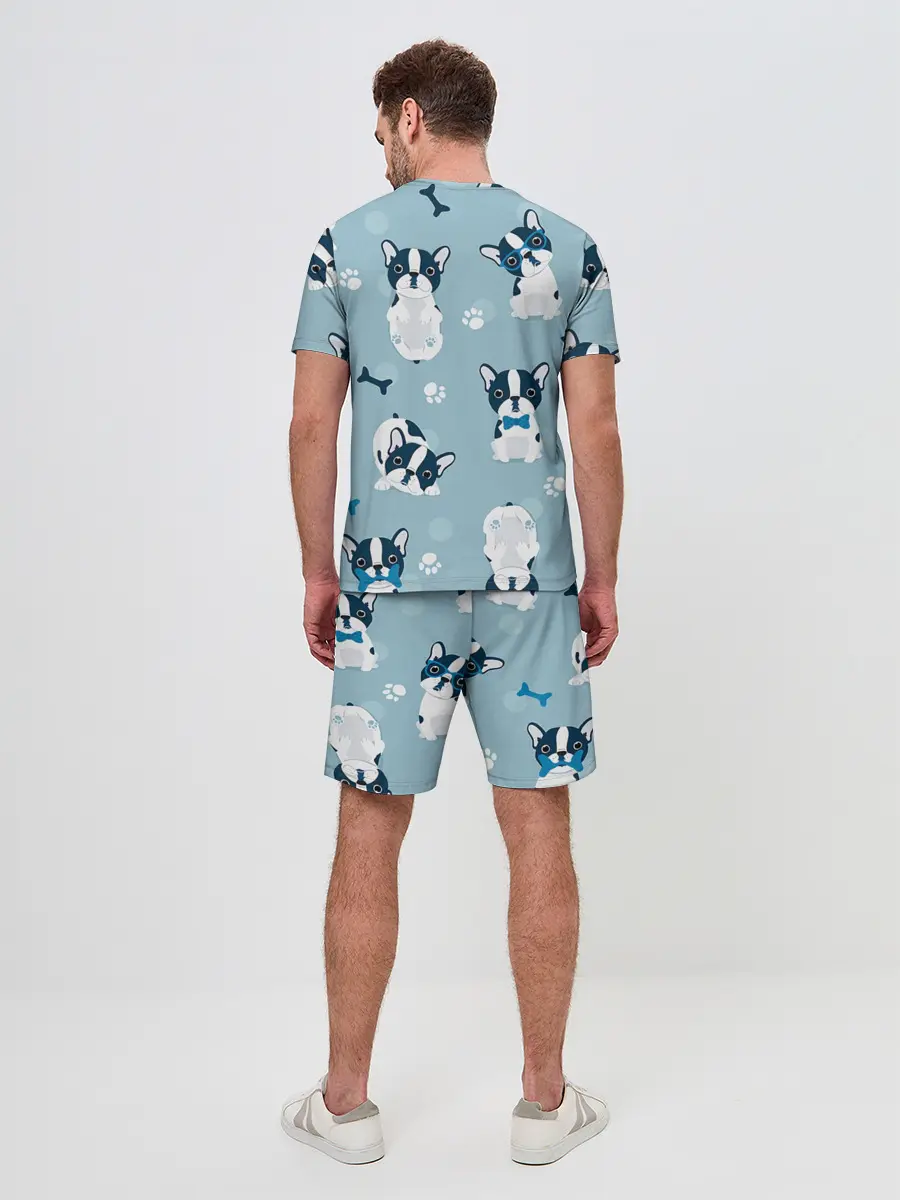 Мужской костюм с шортами / Собачки