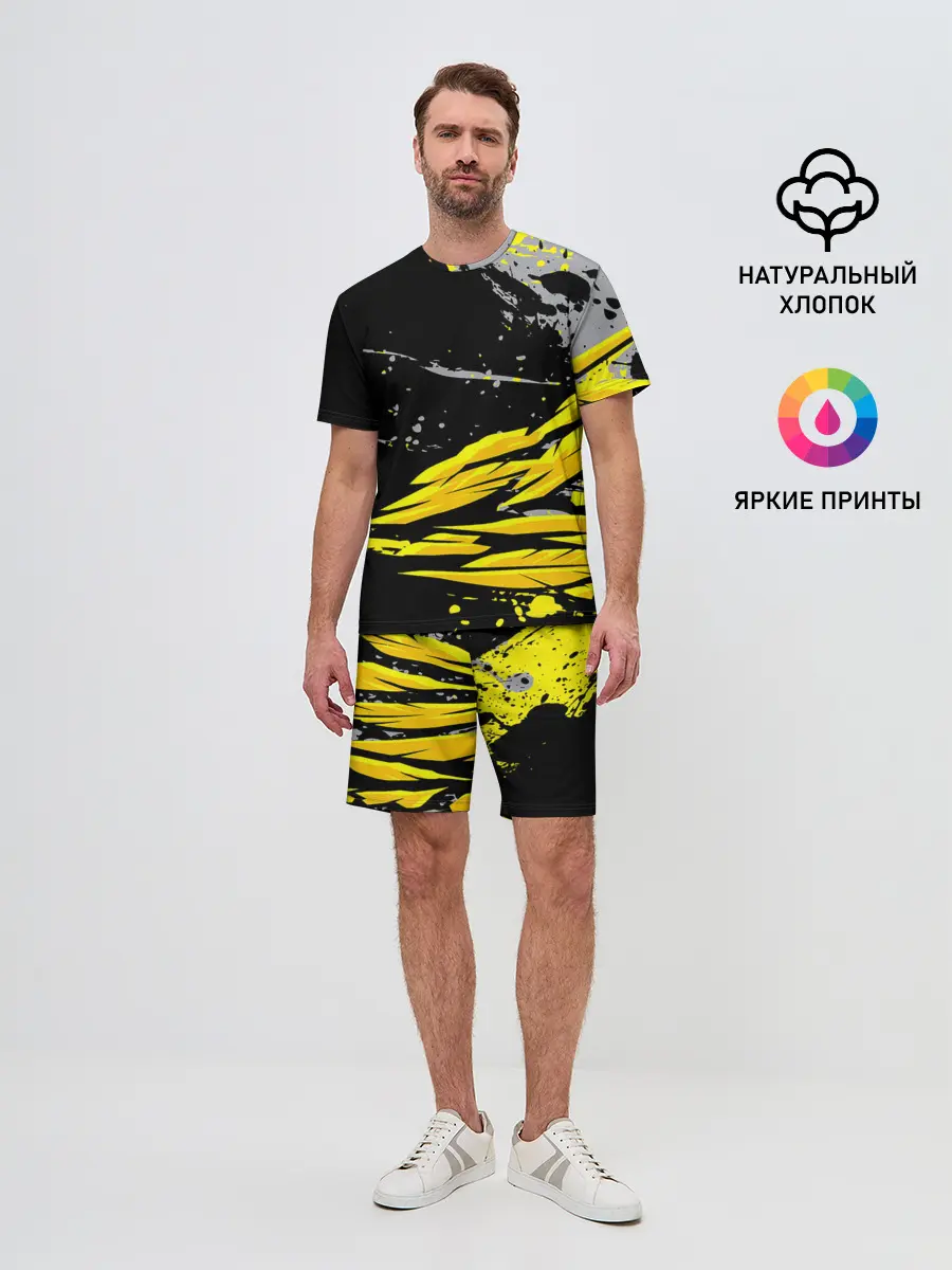 Мужской костюм с шортами / Форма для фитнеса