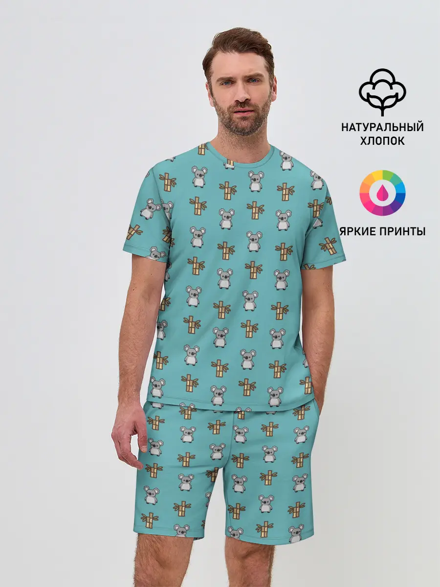 Мужской костюм с шортами / Koala bambuk