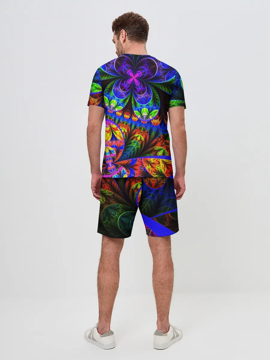 Мужской костюм с шортами / ФРАКТАЛЬНЫЙ НЕОН