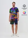 Мужской костюм с шортами / ФРАКТАЛЬНЫЙ НЕОН