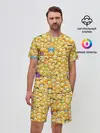 Мужской костюм с шортами / Смайлики Emoji