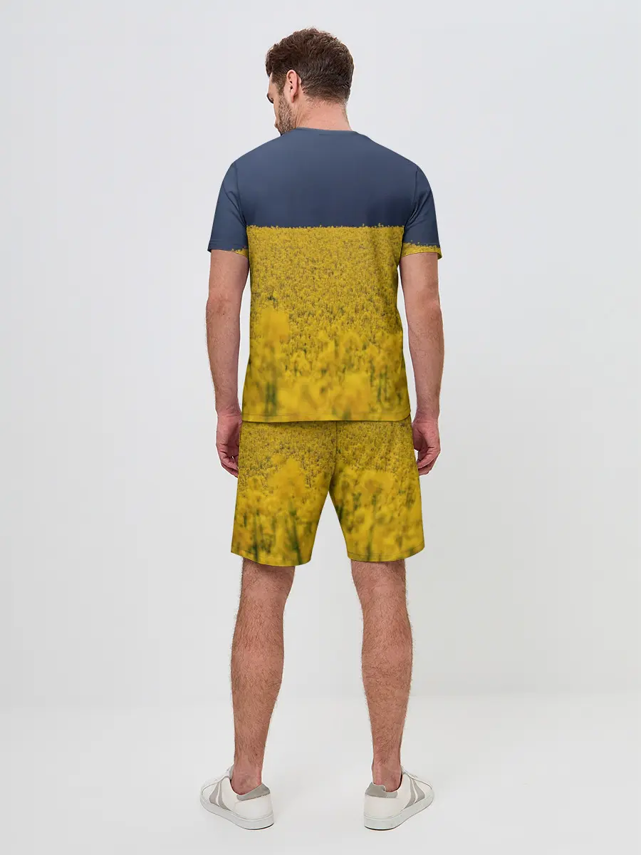 Мужской костюм с шортами / Рапсовое поле