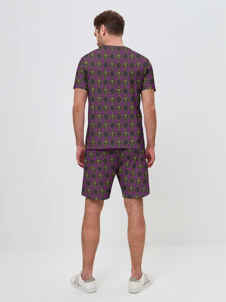 Мужской костюм с шортами / KILLER QUEEN белая на узоре