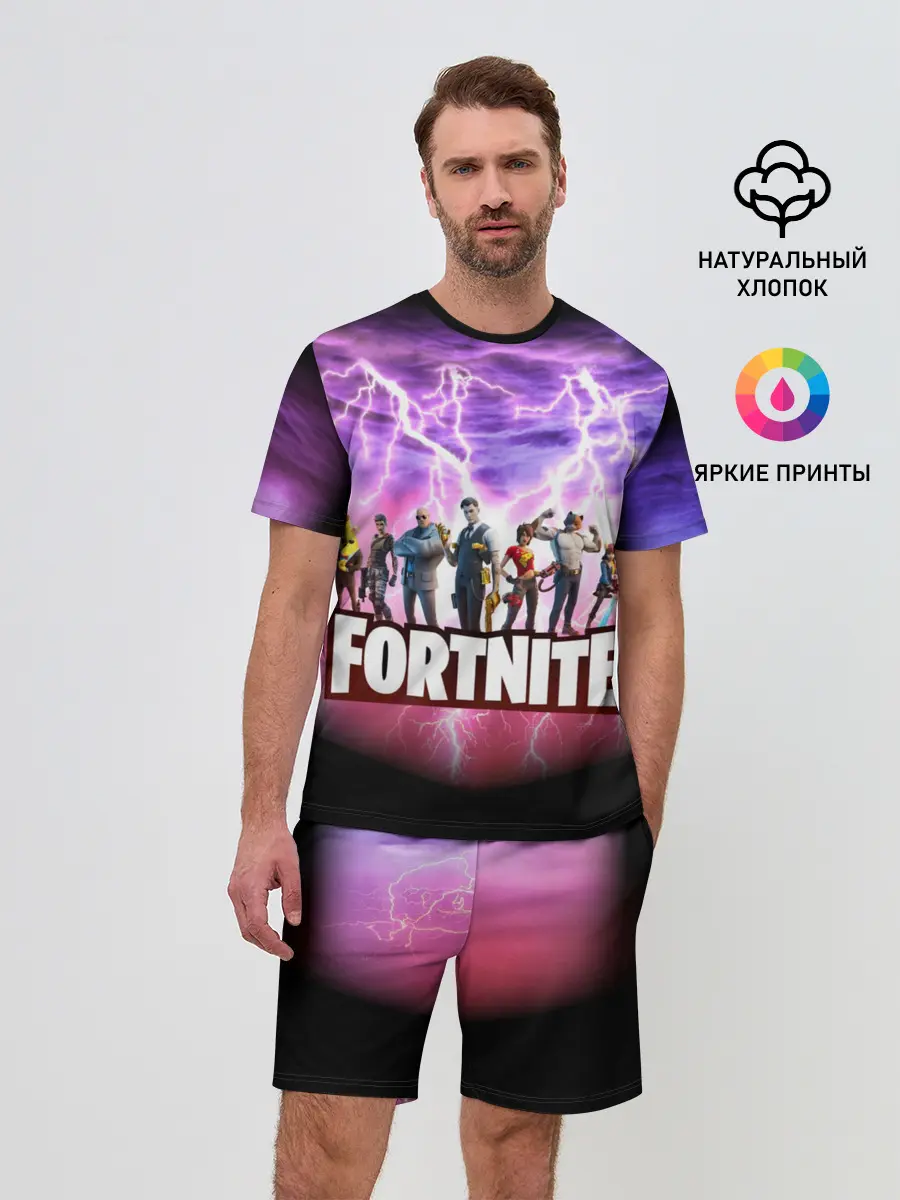 Мужской костюм с шортами / Fortnite