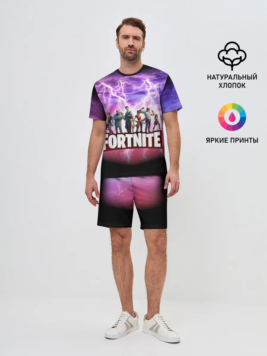 Мужской костюм с шортами / Fortnite