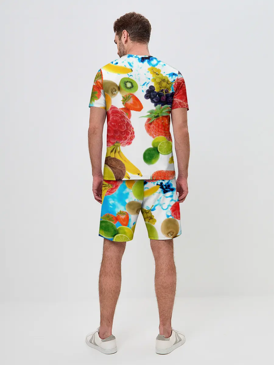 Мужской костюм с шортами / фрукты
