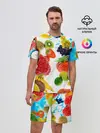 Мужской костюм с шортами / фрукты