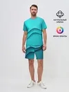 Мужской костюм с шортами / Волна