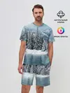 Мужской костюм с шортами / Зимний лес