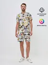 Мужской костюм с шортами / Котоколлаж 01