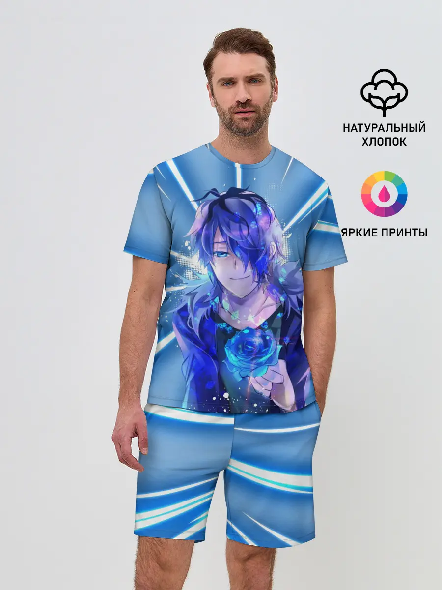 Мужской костюм с шортами / Аниме.. Роза
