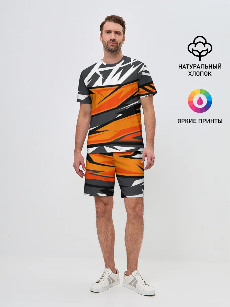 Мужской костюм с шортами / corner camouflage