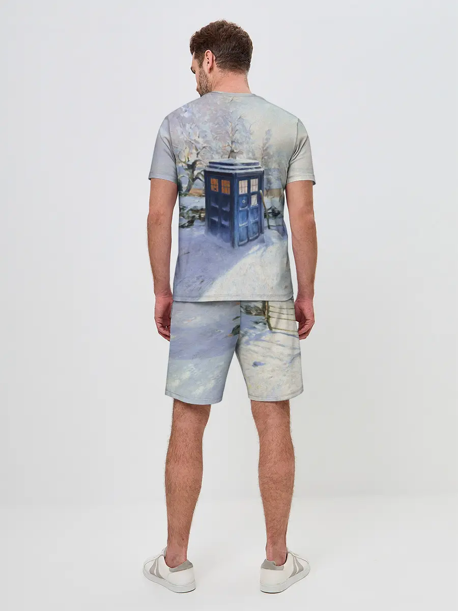 Мужской костюм с шортами / ТАРДИС В СНЕГУ