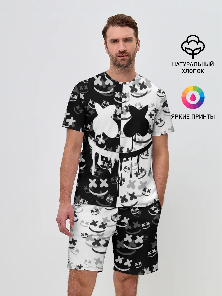 Мужской костюм с шортами / Fortnite & Marshmello