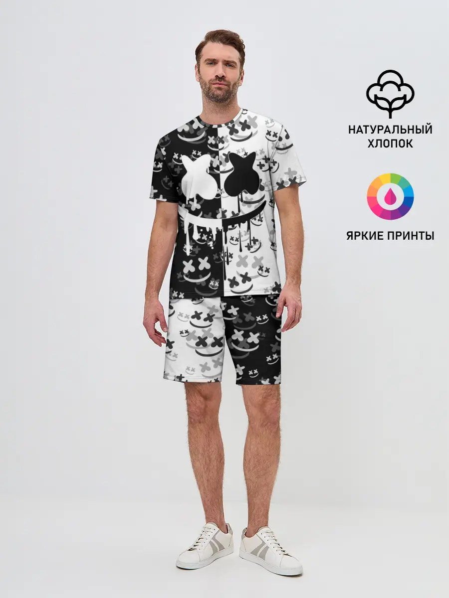 Мужской костюм с шортами / Fortnite & Marshmello