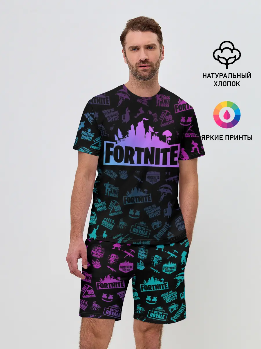 Мужской костюм с шортами / FORTNITE