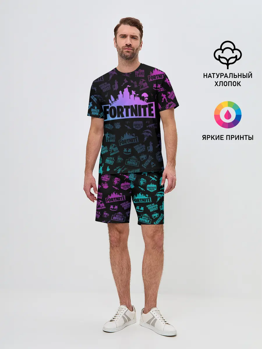 Мужской костюм с шортами / FORTNITE