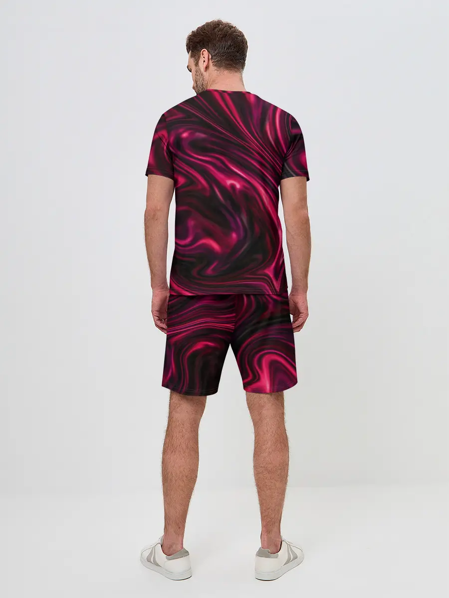 Мужской костюм с шортами / Abstract Fluid