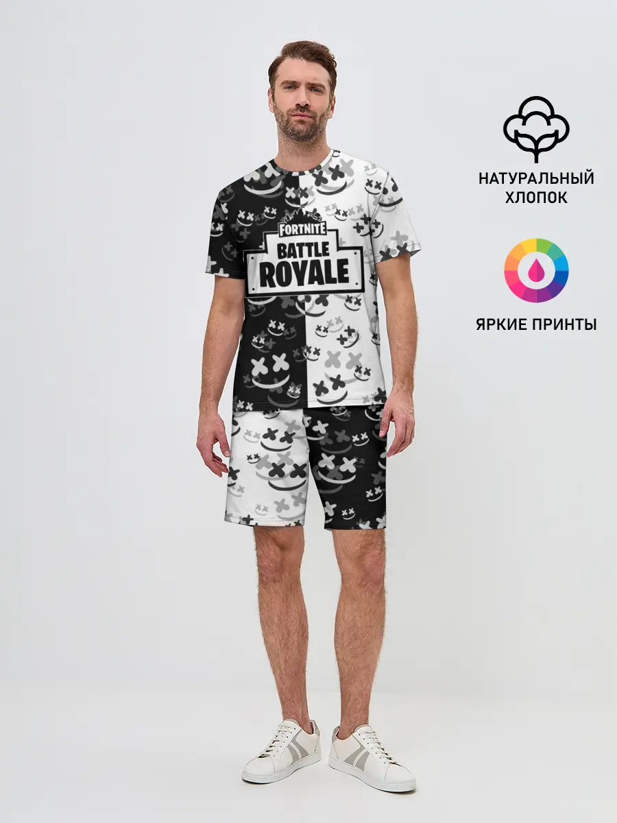 Мужской костюм с шортами / Fortnite & Marshmello